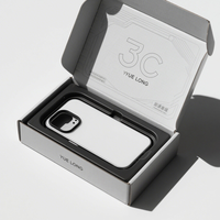 Venta al por mayor personalizado 3C caja de teléfono Paquete de cartón caja de papel para caja de teléfono punto UV producto embalaje Mailer caja de envío