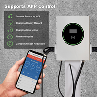 Nuevo Cargador Rápido de CC de Alto Rendimiento para Vehículos Eléctricos, 40KW/60KW, Estación de Carga de CC Montada en Pared, OCPP1.6J, Carga Comercial de Vehículos Eléctricos, IP54, APP