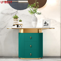 Console de style designer U-Best, table de luxe minimaliste, meuble d'entrée pour salon, couloir, villa