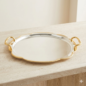 Elegante Plato Decorativo para Café y Postre con Acabado Espejo para Hogar, Hotel, Boda - Product Image 4