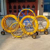 Câble de tirage en fibre de verre pour conduits, avec roues, en FRP, pour installation de câbles - Vente chaude