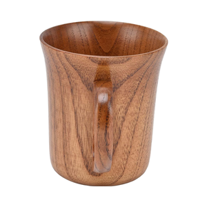 Taza de cerámica ecológica con acabado liso de alta calidad, taza de madera Natural para bebidas calientes y frías, duradera para uso en el hogar y la Oficina - Product Image 1