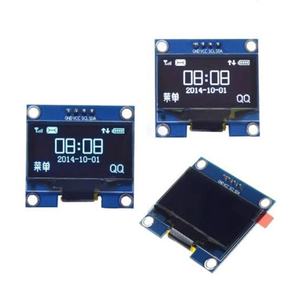 1. 3-Zoll-LCD-Bildschirm, Blau und Weiß, I2C- und IIC-Kommunikation, 12864 OLED-Anzeigemodul, 4 Pins - Product Image 1