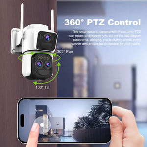 กล้องวงจรปิด Rscamtom 4K สำหรับภายนอกอาคาร เลนส์คู่ ซูม 10 เท่า ตรวจจับความเคลื่อนไหวด้วย AI แจ้งเตือนด้วยเสียงและแสง Okam Solar ระบบเสียงสองทาง CMOS - Product Image 5