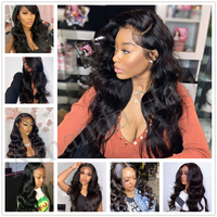 Échantillon Gratuit Prix de Gros Cheveux Brésiliens Vierges Non Traités Naturels Ondulés en Lots avec Fermeture Frontale en Chine