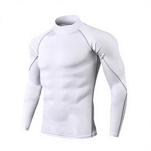 เสื้อเบสเลเยอร์กันหนาวสำหรับออกกำลังกาย วิ่ง ฟิตเนส แอคทีฟแวร์ แขนสั้น สำหรับผู้ชาย เป็นมิตรกับสิ่งแวดล้อม ผลิตจากโพลีเอสเตอร์ 100% - Product Image 1