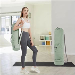 Bolsa de Transporte para Esterilla de Yoga con Bolsillo para Botella de Agua y Bolsillo Inferior Impermeable, Organizador Multifuncional para Gimnasio, Ejercicio y Viajes - Product Image 1