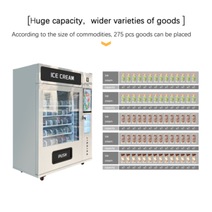 Jsk Đông Lạnh Trái Cây Sinh Tố Và Đồng Tiền Hoạt Động Kem Máy Bán Hàng Tự Động Cho Bán Lẻ Và Thực Phẩm Dịch Vụ Không Gian - Product Image 6