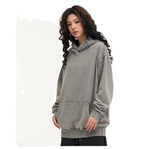 2025 LOGO personnalisé OEM & ODM sweat à capuche lavé classique de haute qualité personnalisé 100% coton à capuche imprimé broderie sweat à capuche pour hommes - Product Image 1