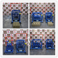 Machine Manuelle à Briques de Béton KX2-45, Produisant des Blocs Creux à Trois Trous de 400x120x200mm (Longueur, Largeur et Hauteur)