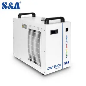 S A Chiller 1HP Manufacturer CW-5200 TI Efficient Portable Air Cooling CNC Spindle Chiller