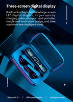 Earphone Tws M19 Earbuds dengan Power Bank Headset Gaming Nirkabel Sejati Headphone Peredam Kebisingan dalam Telinga air Buds Earbuds