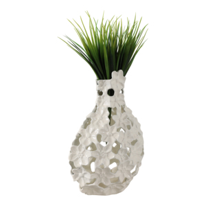 Vaso per Fiori in Metallo Traforato Decorativo per Soggiorno, Camera da Letto, Ufficio, Arredamento Casa - Product Image 2