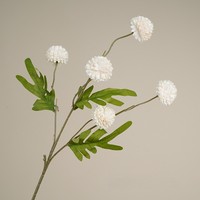 Bouquet de boules de pissenlits artificiels romantiques, fausses fleurs de pissenlit, couleurs macaron, pour la décoration de salon, de buffet ou de maison