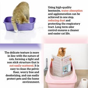 Arena Aglomerante para Gatos de 5L / 10L / 25L, Arena para Múltiples Gatos, Arena de Bentonita para Gatos - Product Image 2