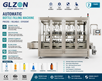 Machine de remplissage de bouteilles liquides entièrement automatique |   Ligne de mise en bouteille de liquides pour shampoing, détergent et huile |   Système de bouchage de bouteilles liquides