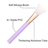 LMLTOP Spatule de mélange en silicone pour masque DIY, bâtonnets applicateurs de masque facial, cuillère de maquillage, spatule cosmétique, brosse applicatrice pour boue de beauté visage