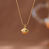 Vente en gros de bijoux minimalistes plaqués or 18 carats, ensemble de colliers avec pendentif en acier inoxydable, nouveaux accessoires de mode pour femmes TGXL13037