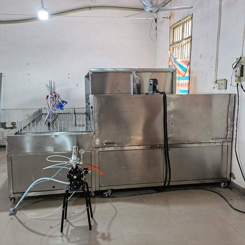 glass bottle spray painting machine