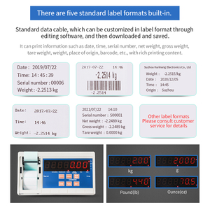 Htw-wp được xây dựng trong tự dính trọng lượng đếm mã vạch nhãn in ấn bàn quy mô in ấn Trọng lượng 30-500kg - Product Image 5
