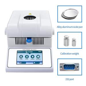Dokunmatik ekran LCD ekran nem analiz cihazı test için Copra tahıl 220V halojen nem analiz cihazı laboratuvar için - Product Image 1