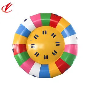 Bote inflable saturn rocker, disco de agua, giratorio