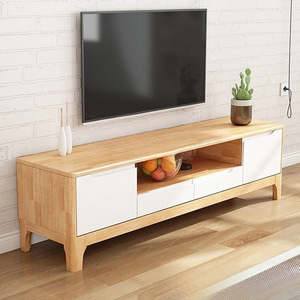 Mueble para <span class=keywords><strong>TV</strong></span> de Madera Maciza Nórdica, Moderno, Minimalista, Multifuncional, para Sala de Estar, Unidad de Entretenimiento, Almacenamiento para el Hogar - Product Image 4