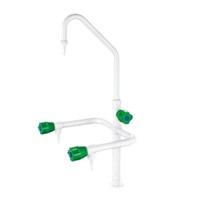 Robinet triple canal pratique, anti-acide et anti-alcali, à débit réglable, pour laboratoire public et communautaire