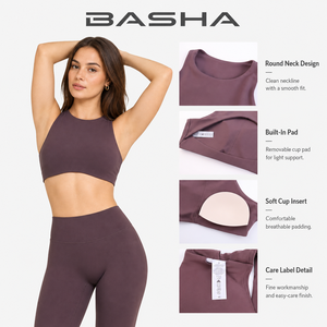 BASHAsports Halter Yoga <strong>tank</strong> <strong>Top</strong> and Backless Running Sports Vest for <strong>Woman</strong> Shaping Outerwear for Pilates and Fitness Workouts - Product Image 4
