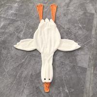 Coque de peluche de canard blanc non rembourrée personnalisée, DIY, demi-finie, en polyester et coton PP, pour artisanat de couture d'animaux en peluche en vrac