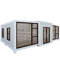 Casa Contenedor Expandible de Panel Sándwich de 20 pies, 2 Dormitorios, Baño Completo de 40 pies, para Escuelas, Hoteles, Centros Comerciales, Oficinas, Edificios Modernos, ISO9001