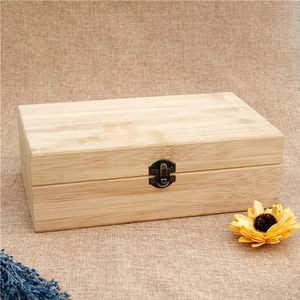 Wooden Essential Oil Storage Box 28x16x11cm With Detachable Partition For Cosmetic Organization - Product Image 3