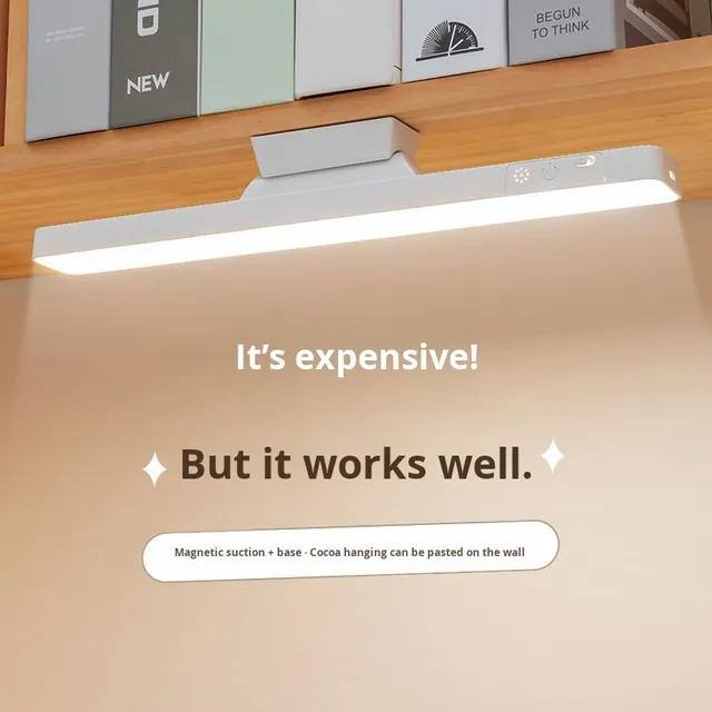 Modern Three-Color Temperature Dimming LED Touch Lamp Magnetic Charging Desk Lamp Light-Emitting for Reading Battery