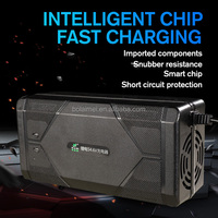 Chargeur de scooter électrique 72V Peak 87.6v 24S 5A 6A Chargeur de batteries Lifepo4