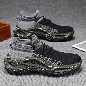 Zapatos transpirables de punto para hombre, modelo nuevo de verano, de malla, ligeros, sin cordones, de suela blanda, informales, deportivos, versátiles y modernos - Product Image 6