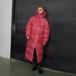 <span class=keywords><strong>Doudoune</strong></span> d'hiver pour femmes de haute qualité-Style personnalisable direct d'usine avec logo personnalisé OEM, coupe ample à revers long épaissi - Product Image 5