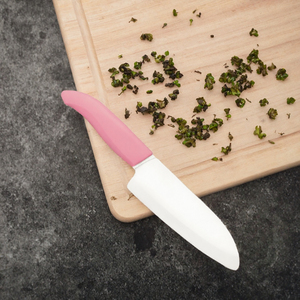 Ensemble de couteaux de cuisine en céramique rose, 3 pièces, lames droites et affûtées pour la cuisine quotidienne - Product Image 3