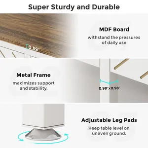 Support d'aquarium moderne de gallon avec station de charge USB intégrée et rangement au fond - Product Image 5