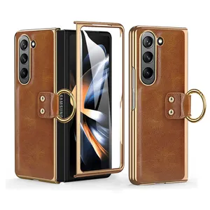 Designer Luxury iPhone 12 Pro Max Case with Finger Loop Strap for Girls &  Women, Vintage Leather Retro Fashion Trunk Protective Phone Cover  Compatible with iPhone 12 ProMax,Brown 