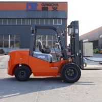 Forklift Diesel Laris Manis Kapasitas 2 hingga 4 Ton untuk Penggunaan Retail & Restoran Montacargas Forklift Truck dengan Mesin Diesel