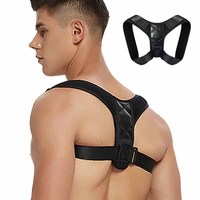 Nouveau Correcteur de Posture Dorsale Unisexe Portable en Nylon et Coton, Réglable, pour Thérapie Physique Adulte