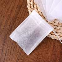 Sachets de thé vides biodégradables en fibre de maïs PLA à vendre, sachets de thé jetables personnalisés en gros pour thé vert et sachets de thé pour bain