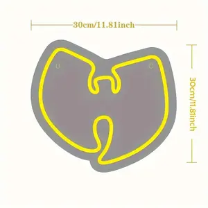 Letrero LED de Neón Personalizado WU TANG CLAN, con Alimentación USB, Barra de Luz Reactiva a la Música, Cuerpo de Plástico, Clasificación IP54, Regulable, para Decoración de Dormitorio y Hogar - Product Image 2