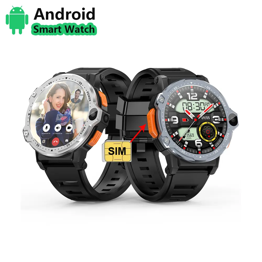 Akıllı saat android 8.1 dört çekirdekli işlemci HD ekran cep telefonu saat HMS11 Whats APP GPS navigasyon APP store ile smartwatch