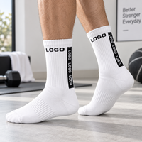 Chaussettes de sport personnalisées haut de gamme, anti-humidité, à faible MOQ, OEM/ODM, confortables pour la course, le fitness et l'entraînement