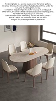 Table à manger rectangulaire en chêne massif de style vintage, ensemble de meubles de salle à manger pour la maison