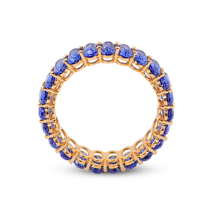 Nhẫn Tổng Hợp Đá Sapphire Xanh Lam Cắt Hình Bầu Dục 3X5Mm Màu Vàng Vàng 10K Nhẫn Ngọc Lục Bảo Vĩnh Cửu Màu Đỏ <span class=keywords><strong>Ruby</strong></span> - Product Image 3