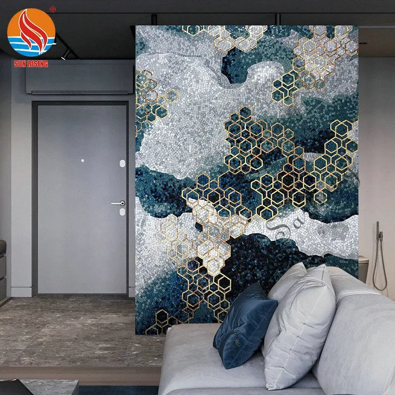 Glass Mosaic Abstract Picture for Wall Decoration