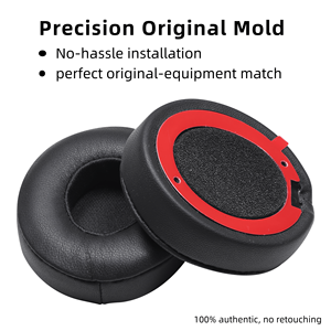 Coussinets d'oreille en peau d'agneau de remplacement <span class=keywords><strong>pour</strong></span> <span class=keywords><strong>casque</strong></span> supra-auriculaire sans fil <span class=keywords><strong>Beats</strong></span> Solo 4 Coussinets d'oreille Solo4 <span class=keywords><strong>Casque</strong></span> en <span class=keywords><strong>mousse</strong></span> à isolation phonique - Product Image 4