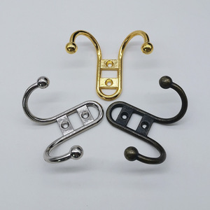 Hongzun Photo Frame Metal Double Wall <b>Hook</b> Zinc Alloy Rust Resistant Rectangle Shape Coat Hanger Bathroom <b>Kitchen</b> Use - Product Image 1